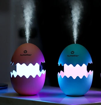 

USB Air Humidifier Egg Shape Ultrasonic Fogger Mist Diffuser Car for Home Office