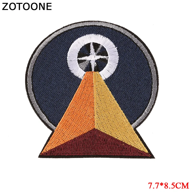 ZOTOONE Железный Круглый Значок мотоциклетная нашивка для одежды пришитые наклейки теплопередачи вышитые аппликации «сделай сам» ткань G