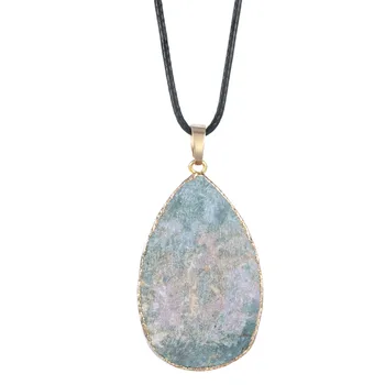 

SEVENSTONE Natural Crystal Pendant Irregular Shape 2020 New Style Valentine`s Day Gift First for Women