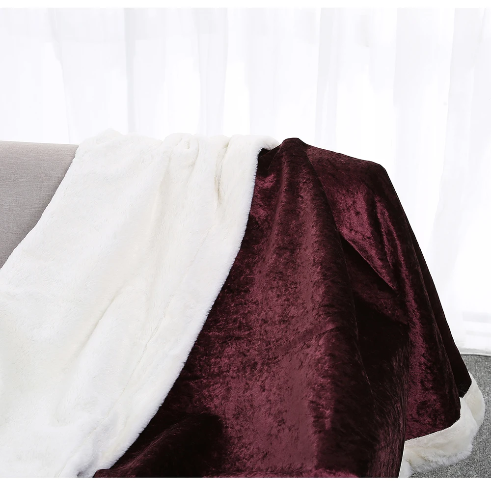 1 шт., однотонное одеяло из искусственного меха, роскошное супер мягкое зимнее покрывало из плюша, покрывало для постельного белья, пушистое Норковое одеяло для дивана, украшения для спальни