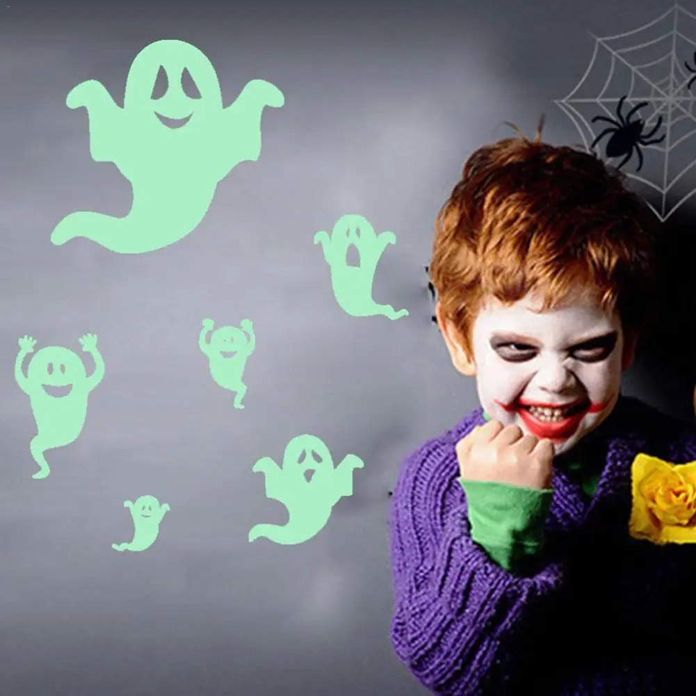 

Halloween Voyeur Eyes Luminous Stickers Fine Carved Fluorescent Stickers Holiday Hot Wall Stickers Luminous Home Ornaments Gree