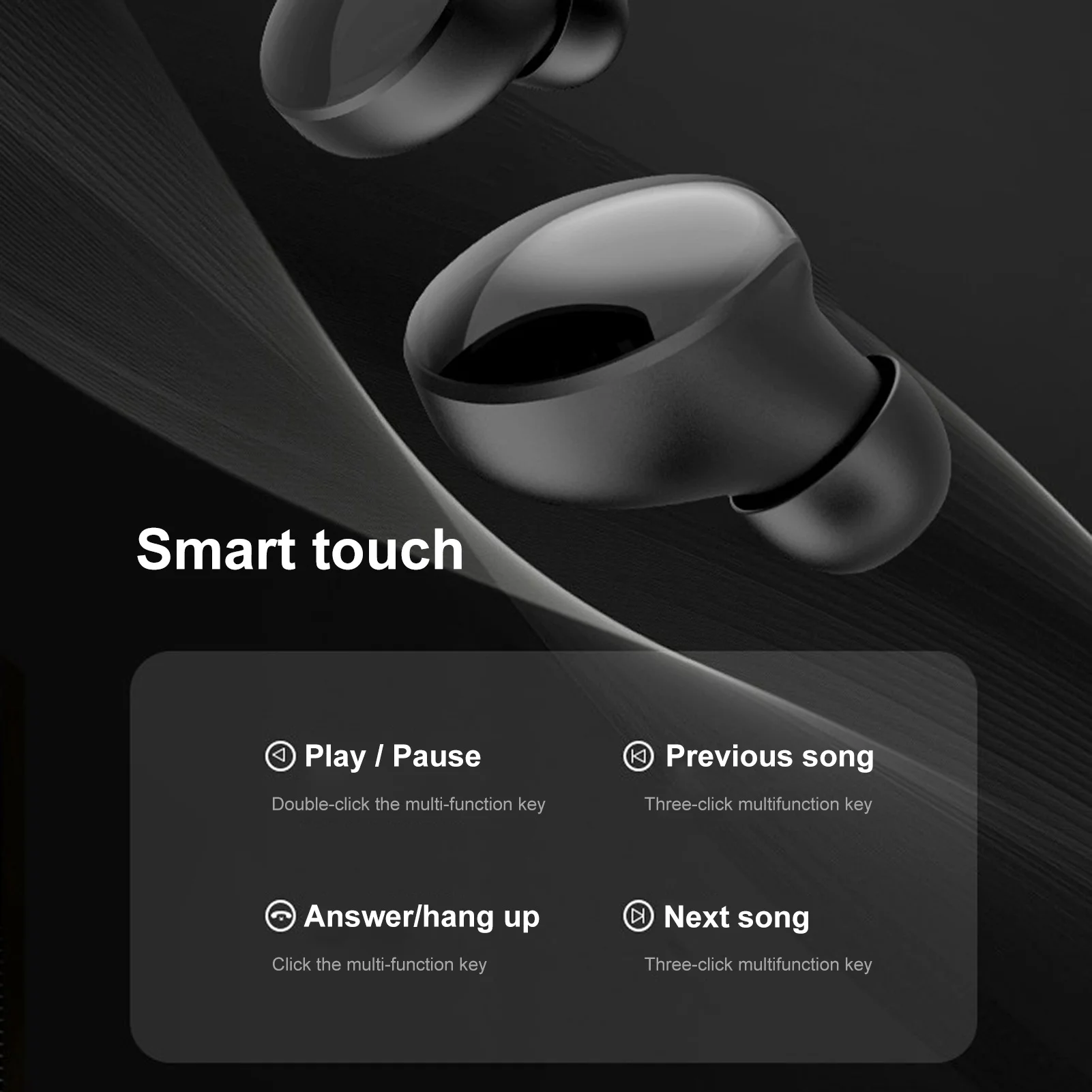 TWS Wireless IPX5 Waterproof In Ear Bluetooth Headphone Earphone Sport Earbud