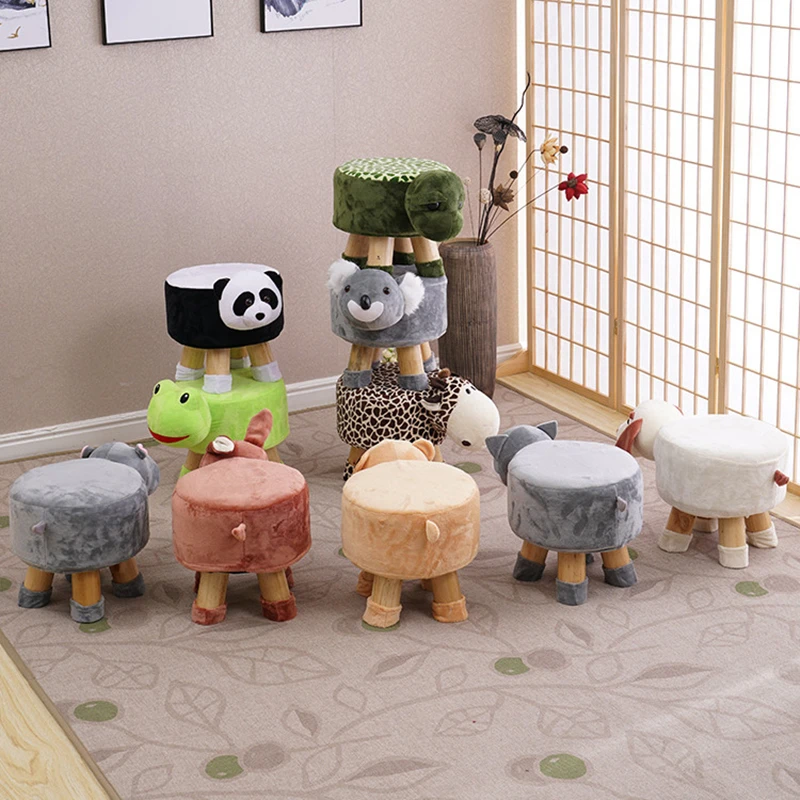 

Cute Stool Animal Shoes Stool Home Sitting Baby Cute Cartoon Sofa Stool Creative Children Small Bench Low Chair