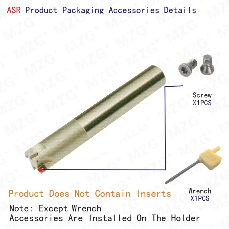 MOSASK ASR адаптер ASR06RC16 17 120 2T ЧПУ цементированный карбид лезвия EPNW высокая подача
