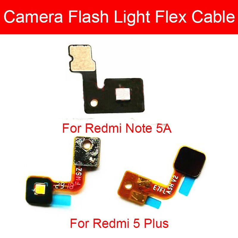 Гибкий кабель для вспышки камеры Xiaomi Redmi 5 5A Plus Сменные запасные части с датчиком