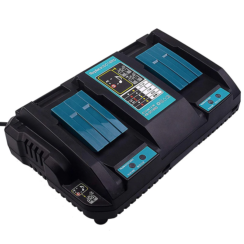 Для Makita BL1415 BL1420 BL1430 двойной Зарядное устройство BL1850 BL1845 BL1860 из АБС-пластика