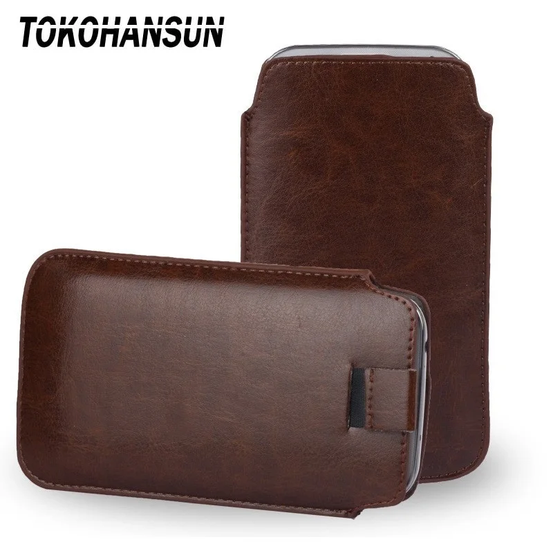 

TOKOHANSUN Universal Phone Case for ZTE Nubia Z17 Lite V9 V8 Axon M Z999 PU Leather Phone Bag Cases Pouch