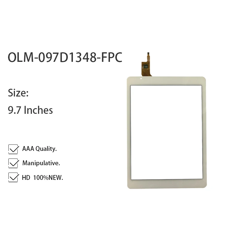 Белый 9,7 дюймов для OLM-097D1348-FPC сенсорная панель стекло экран дигитайзер