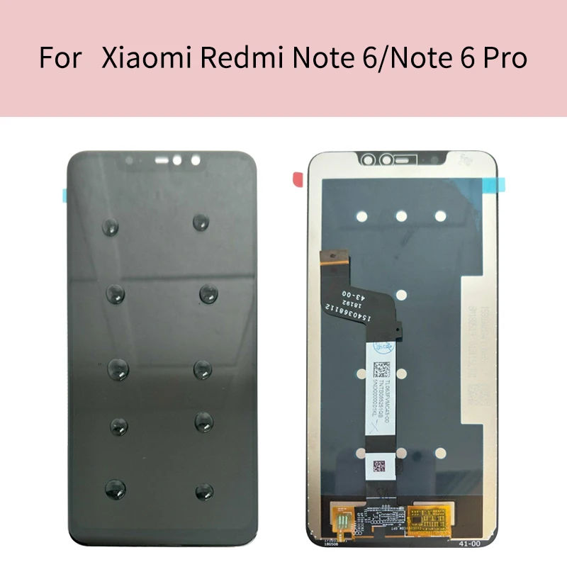 

For Redmi Note 6 Pro LCD10-Touch Tested AAA Quality LCD Frame For Xiaomi Redmi Note 6 Pro LCD Display Screen Replacement