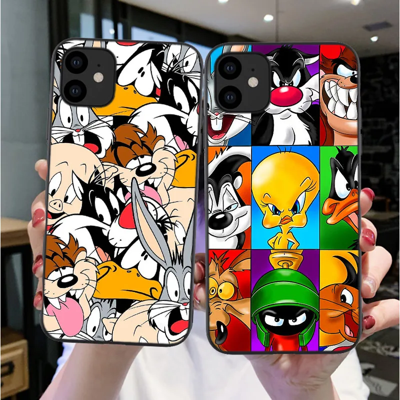 Cartoon Rabbit Wolf dog Phone Case for iphones 11 11Pro Max XS Max XR XS Soft silicone tpu case For iphones 7 8 6 6S Plus shell
