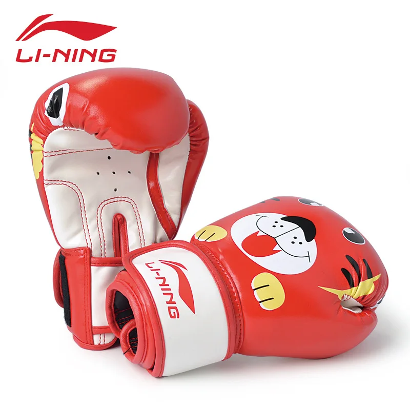 

Genuine Product LINING CHILDREN'S Boxing Gloves Kids Boxing Sanda Taekwondo Boxing Gloves Training Toy Cartoon Martial Arts