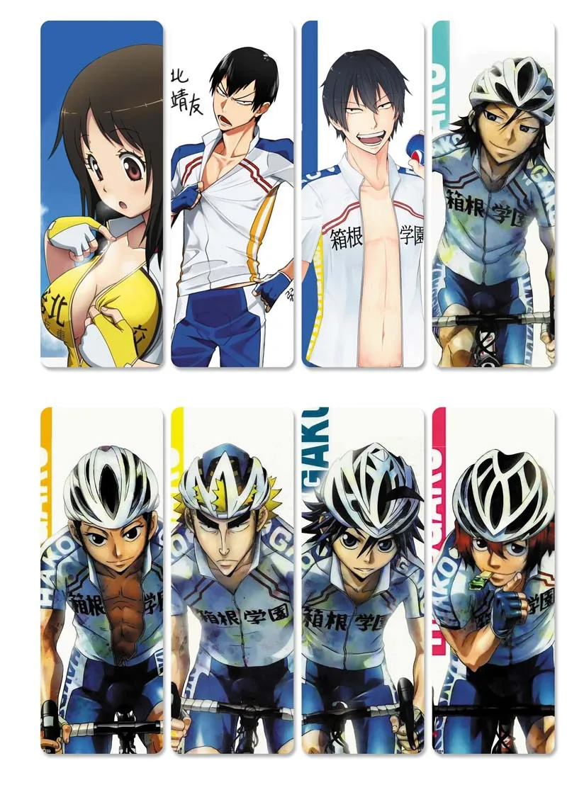 10 компл./лот аниме Yowamushi Pedal закладки для книг Onoda sakamichi; книжная Обложка из ПВХ mark офисные школьные принадлежности подарок