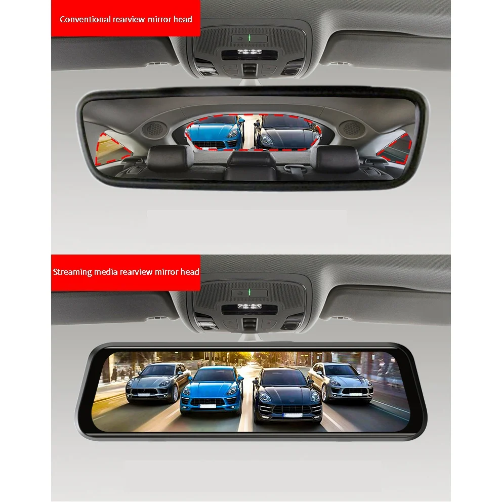  Auto Dvr Kamera 4G ADAS Auto Dvr Android Stream Media Rückspiegel FHD 1080P WiFi 10 Zoll GPS Video 