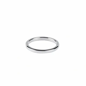 

New cool index finger tail ring female cross oblique titanium steel plated index finger tail ring female