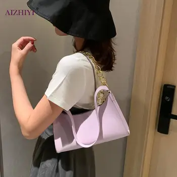 

Women Simple Pure Leather Women Handbag Female Small Underarm Shoulder Tote Bag