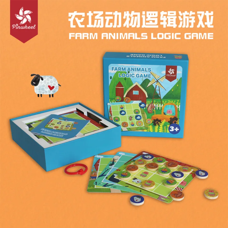 

Pinwheel Educational Game Board Game Farm Animal Logic Game Parent And Child Interactive CHILDREN'S DAY Children Gift