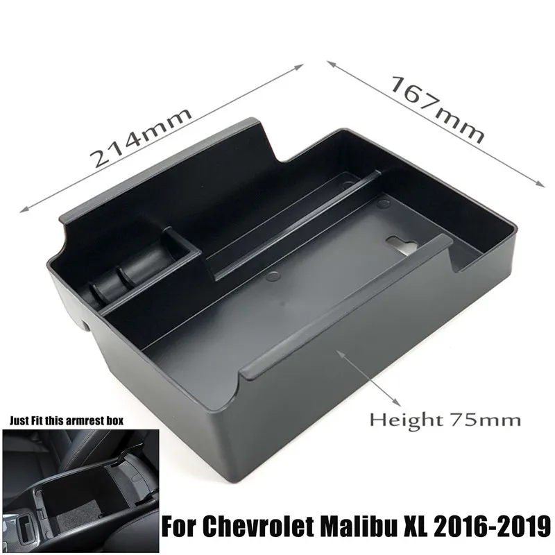For Malibu XL Автомобильные аксессуары подлокотник коробка для хранения для Chevrolet Equinox Captiva Malibu XL центральная консоль контейнер органайзер для хранения - Название цвета: For Malibu XL