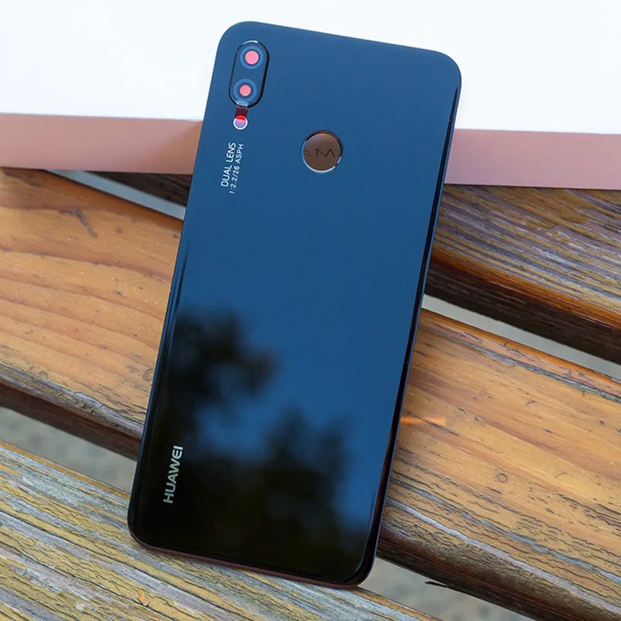 Для huawei P20 Lite задняя крышка для батареи+ объектив камеры для huawei P20 Lite Крышка для батареи Nova 3e Задняя Дверь Корпус чехол панель