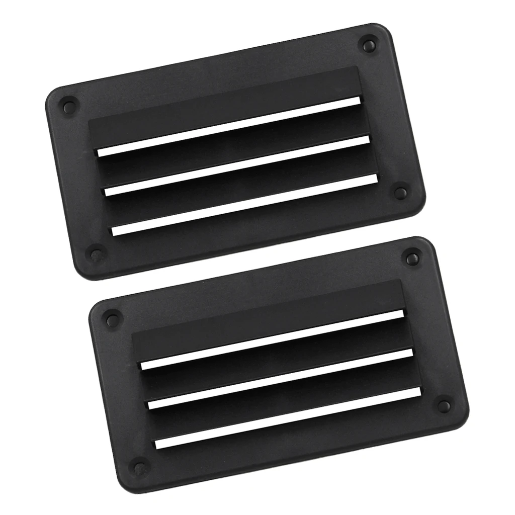 RV Car Marine ABS Plastic Slot Louver Vent AirVent Grille Cover Ventilation