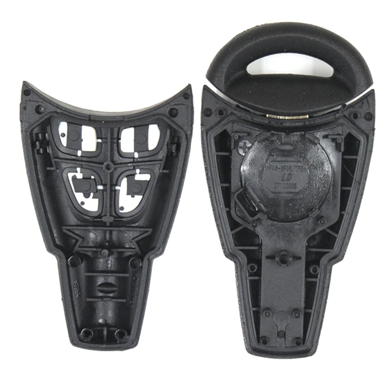 KEYECU для SAAB 9-3 93 2003-2007 дистанционного ключа автомобиля оболочки чехол Fob 4 кнопки со вставкой маленькое пустое лезвие ключа Uncut