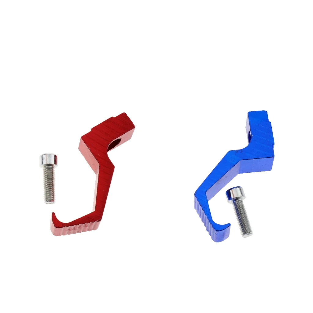 Helmet Holder Hook - 2 Pieces Hat Wall Display Rack Hanger with Mounting Screws Blue+Red