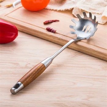 

Stainless Steel Pasta Noodles Vermicelli Scoop Kitchen Measure Server Fork Claw Heat-resistant Spaghetti Spoon Cooking Tool