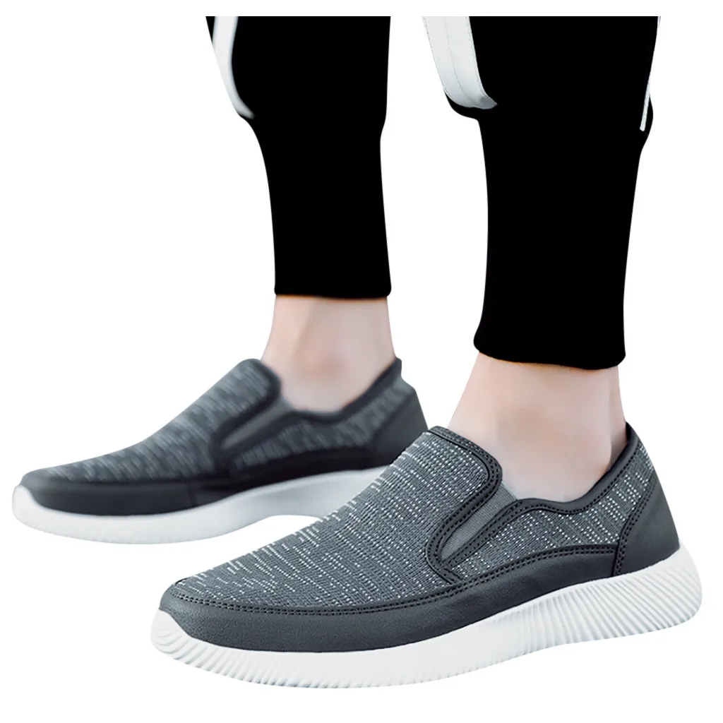 KANCOLLE Fashion Men Outdoor One-Legged Lazy Breathable Shoes Comfortable Soft Sneakers Athletic Tourist Shoes Leisure Shoes1217