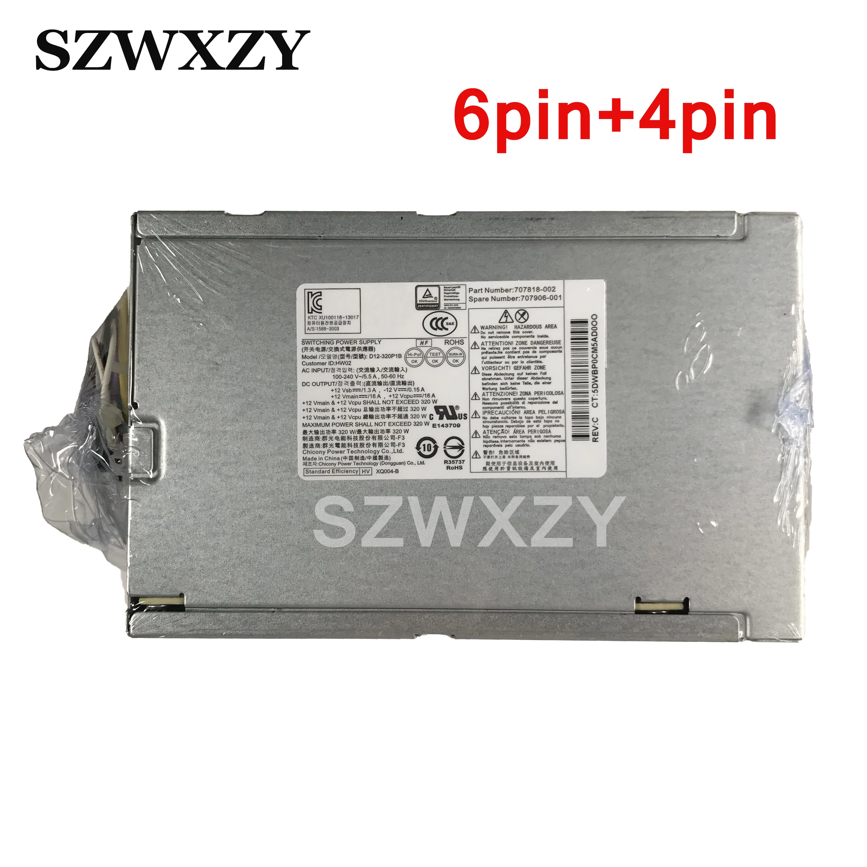 Новый оригинальный для HP 600 G1 800 320W источник питания PS-4321-2HF1 702306-002 702454-001 D12-320P1B