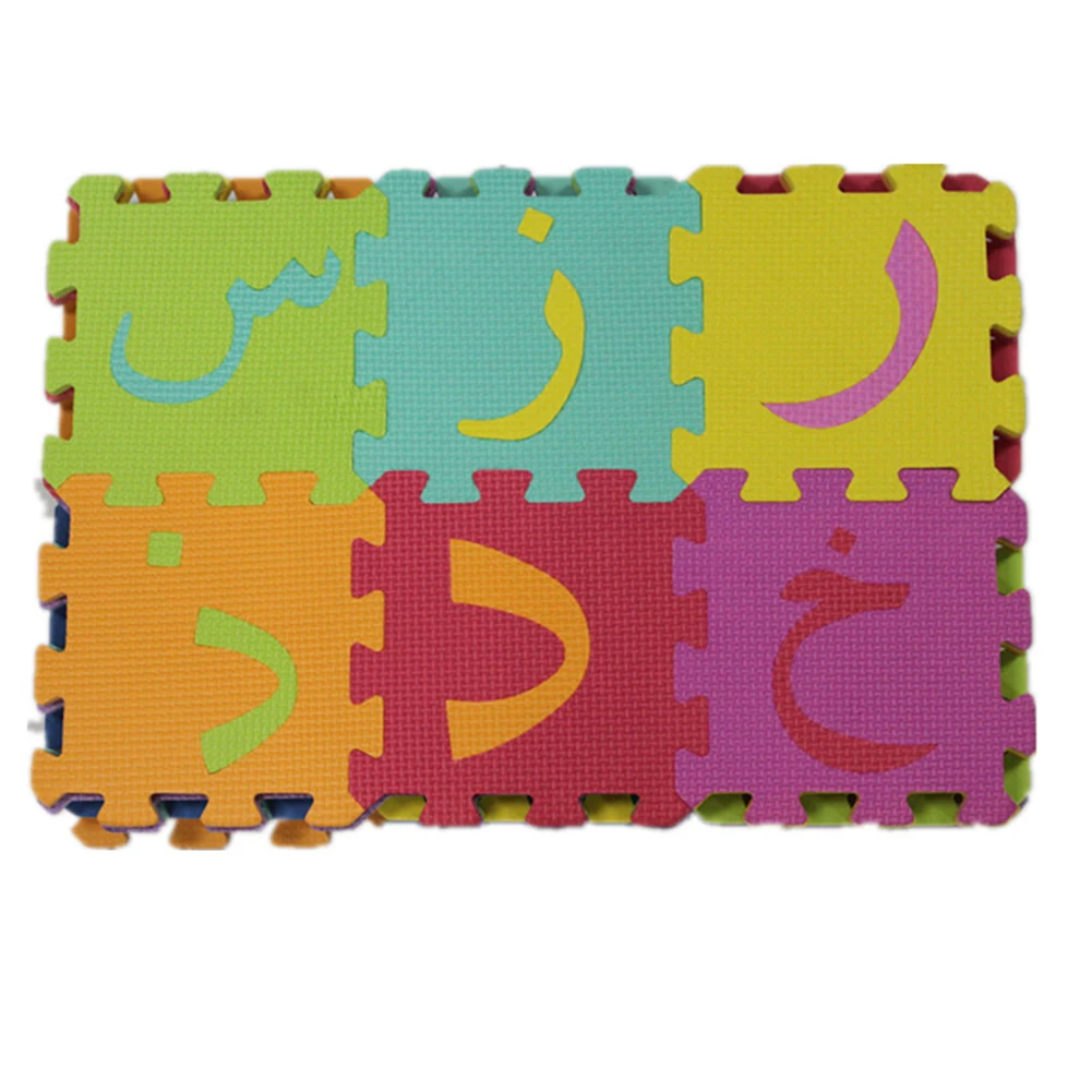 36Pcs Set Kids Puzzle Mat Russian Arabic Alphabet Kids Carpet Foam EVA Shaggy Puzzle Crawling Mat 5