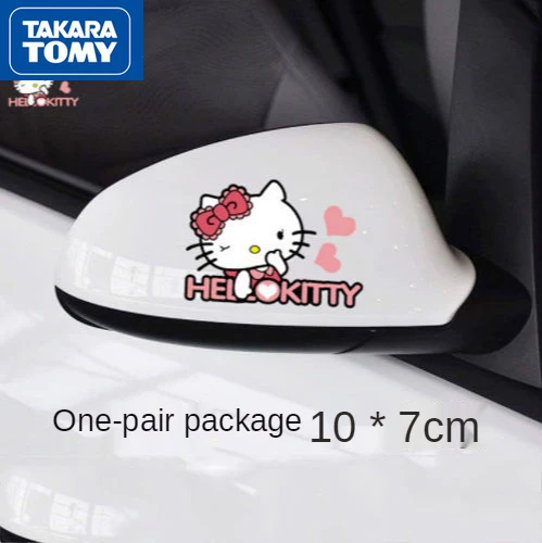 Takara Tomy Hello Kitty Car Sticker Personality Creative Cartoon