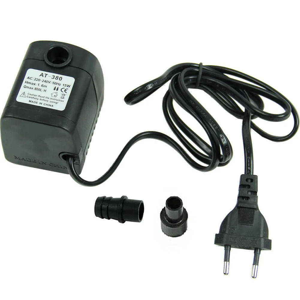 220V 15W EU Plug 800L/H Submersible Fountain Air Fish Tank Aquarium Water Pump