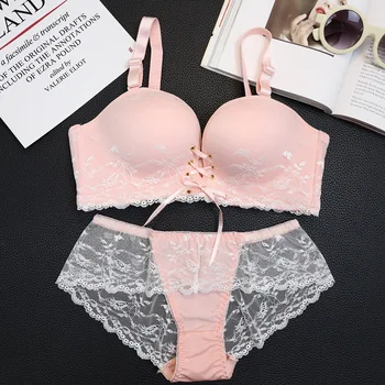 

Sexy lace side pull B gathered bra Adam's hand no steel ring underwear strap LB no trace bra NEW