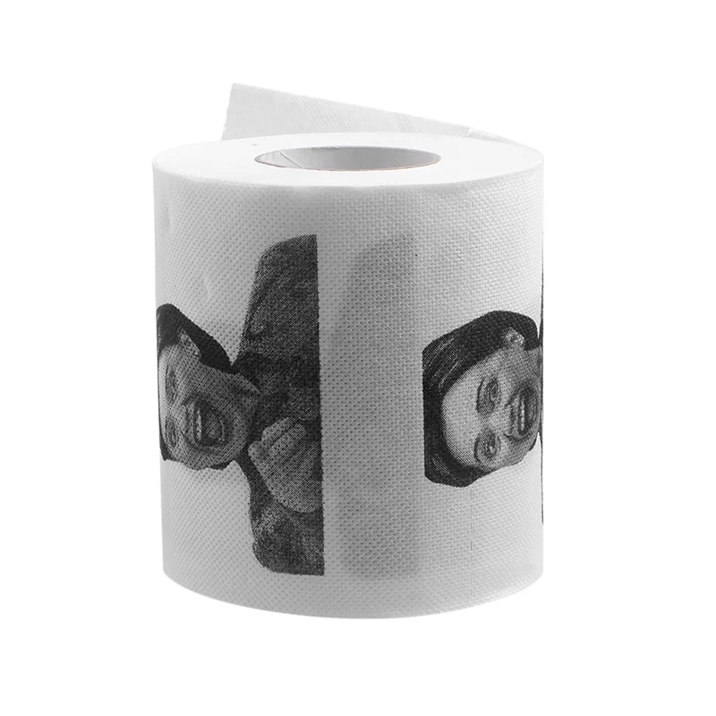 Холлари Клинтон Дональд Трамп доллар гумур туалетная бумага подарок самосвал забавная рулетка Q0KD