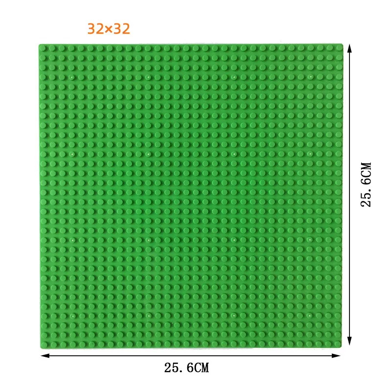 32*32 точки классические базовые пластины пластиковые ABS стандартные маленькие кирпичи 25*25 см опорные пластины DIY строительные блоки строительные игрушки Дети