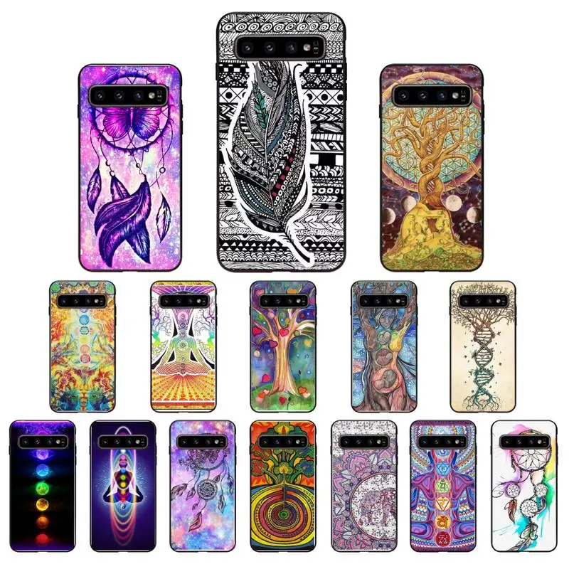 YNDFCNB Мандала чакра настаивать Йога чехол для телефона Samsung Galaxy S6 S6edge Plus S7 S7edge S8 S9 S10