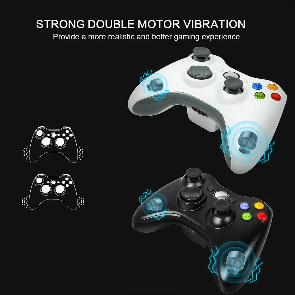 2.4G Wireless Gamepad For Xbox 360 Console Controller Receiver Controle For Microsoft Xbox 360 Game Joystick For PC win7/8/10