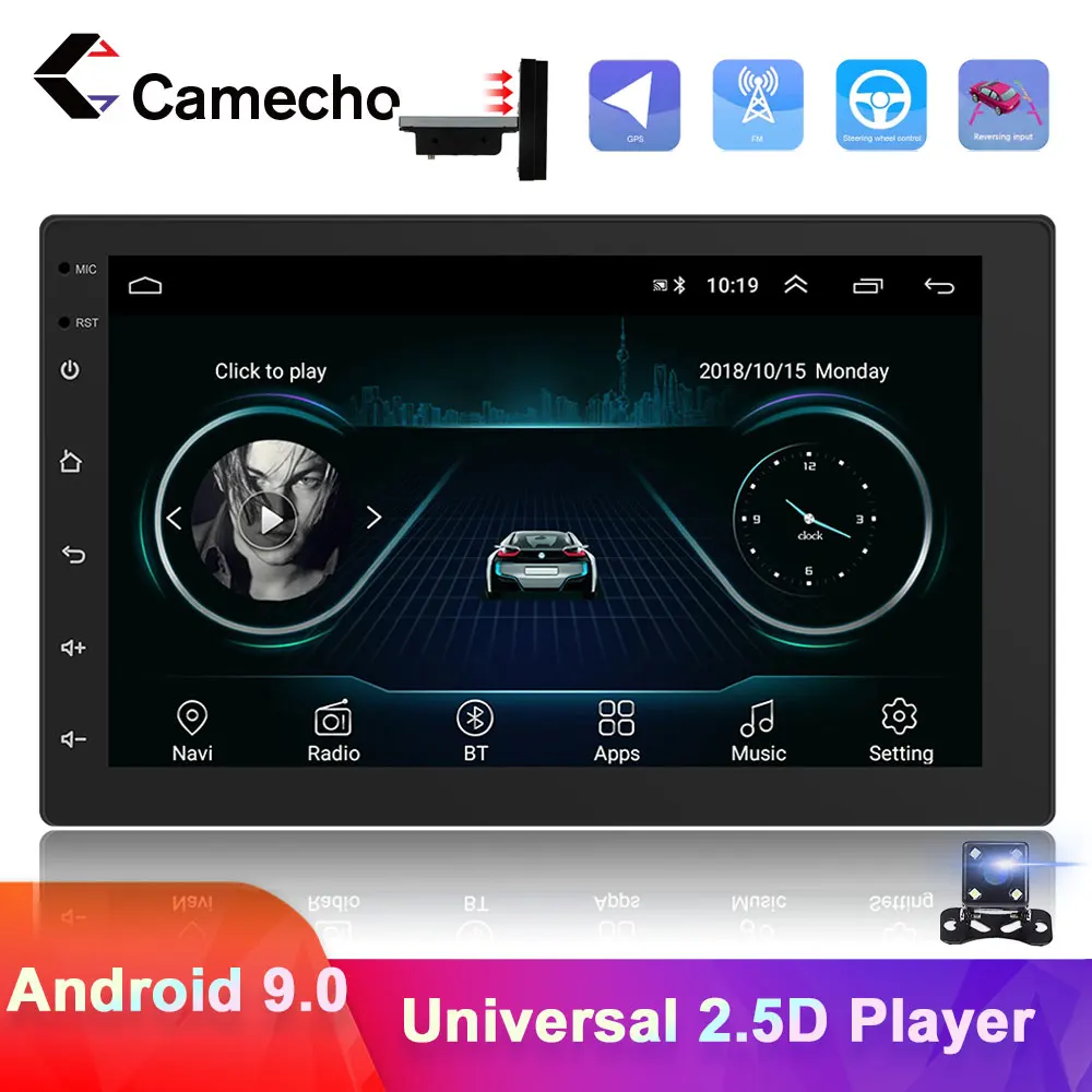 Автомагнитола Camecho 1 Din Android GPS-навигация мультимедийный видеоплеер GPS авторадио
