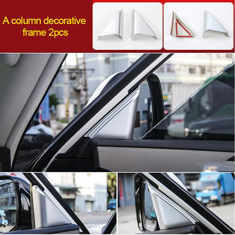 

For Nissan Patrol y62 2017-2020 chrome A column decorative frame 2pcs