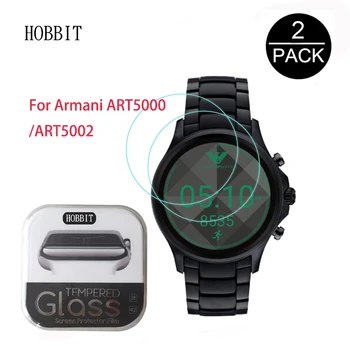 

2Pack For Armani ART5000 ART5002 ART5012 Watch Film 0.3mm 2.5D 9H Clear Tempered Glass Screen Protector Scratch Resistant