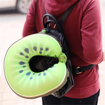 

Fruit U Shaped Travel Pillow Nanoparticles Neck Pillow Watermelon Lemon Kiwi Orange Car Pillows Soft Cushion Home Textile