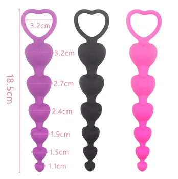 Long Anal Plug Sex Toys Silicone Anal Beads for Women Men ButtPlug Prostate Massager Gay Sex Toys Adult Analplug 2