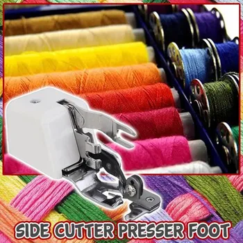 

Sewing Machine Side Cutter OverLock Presser Foot DIY Sewing Machine Accessories Walking Foot Sharp Cutting Home Improvement