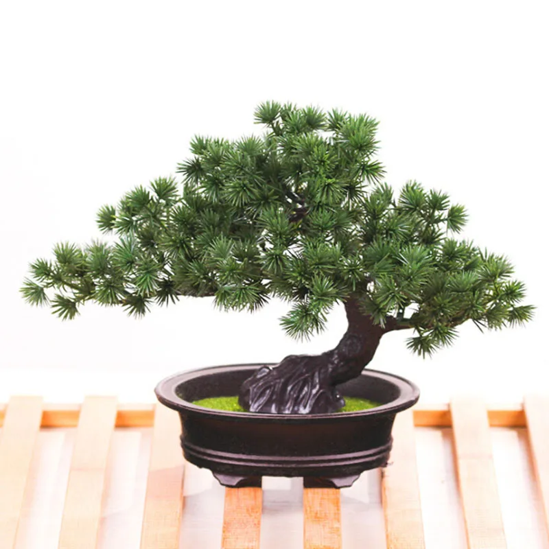 

Artificial Bonsai Plant Fake Flowers Potted Ornaments For Home Decoration