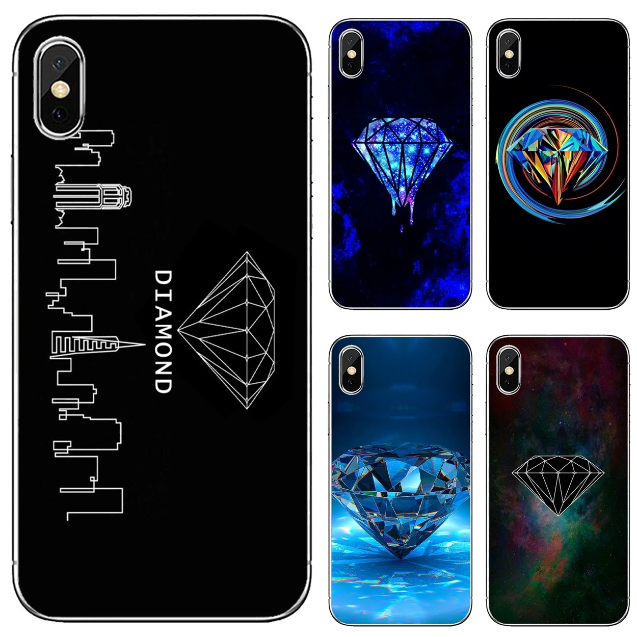 Мягкий чехол из ТПУ в форме туманности с бриллиантами для Samsung Galaxy J5 J6 J7 J8 J1 J2 J3 J4 Plus