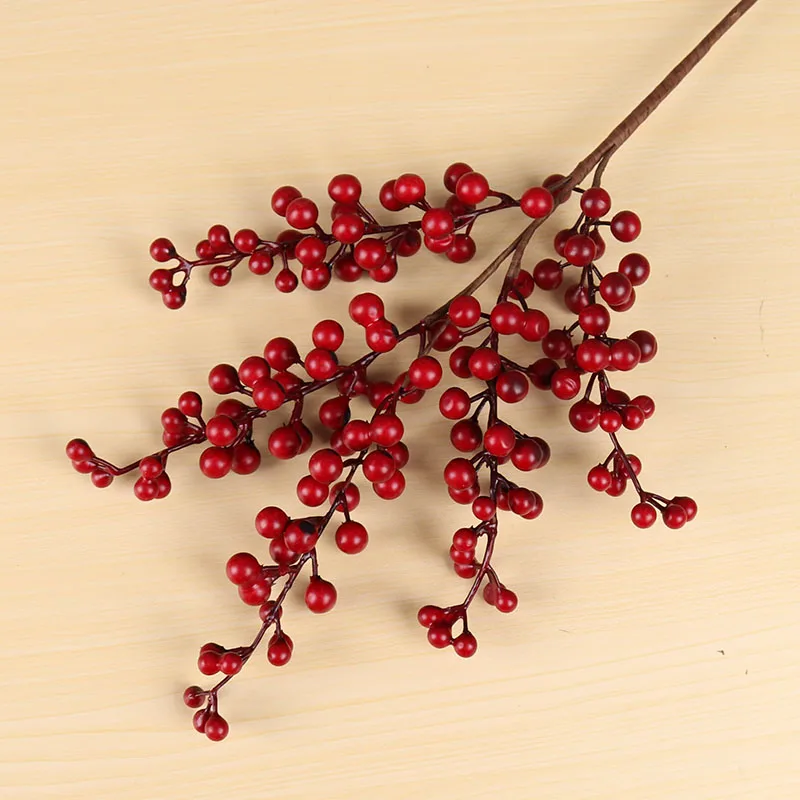 Artificial Berries Branch Plastic Fake Flowers