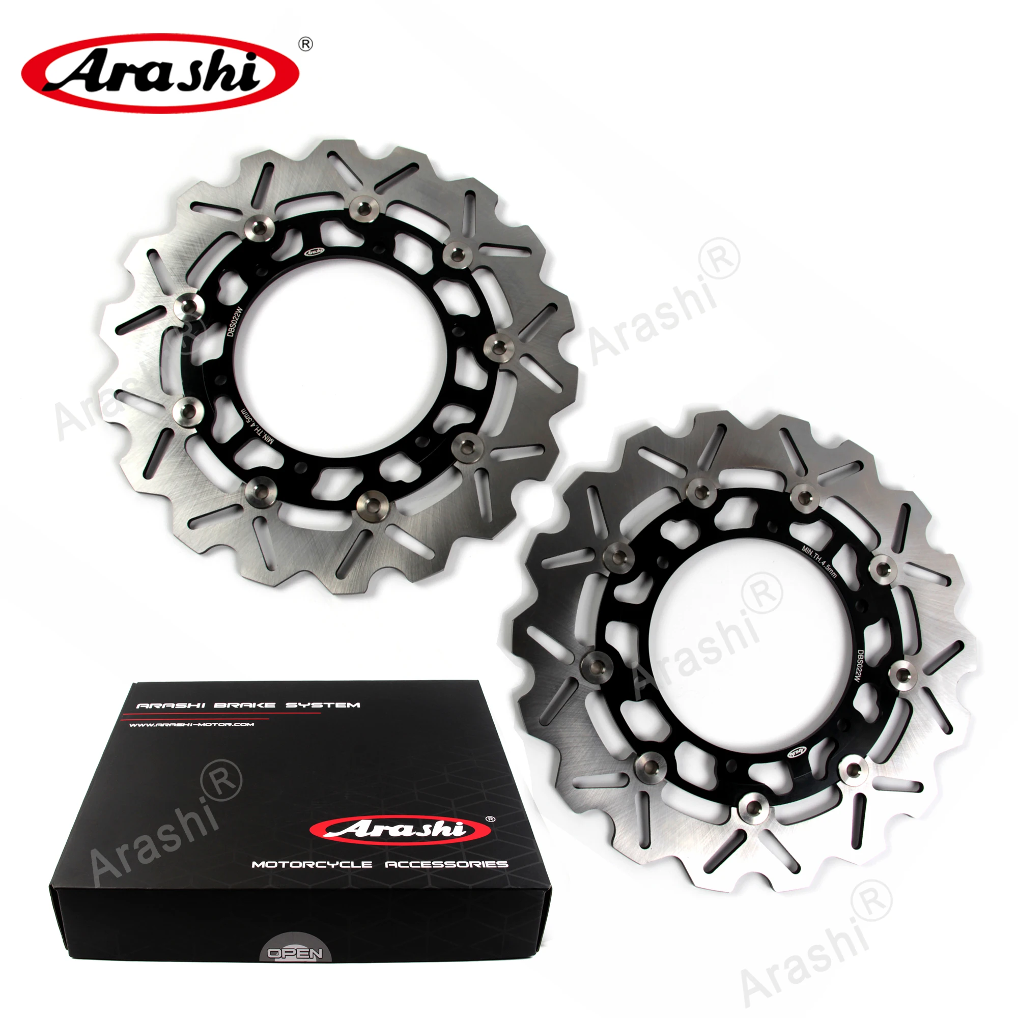 Arashi 1 комплект для YAMAHA XJR 1300 1999 2015 CNC Передние Задние тормозные диски XJR1300 2000 2001 2002
