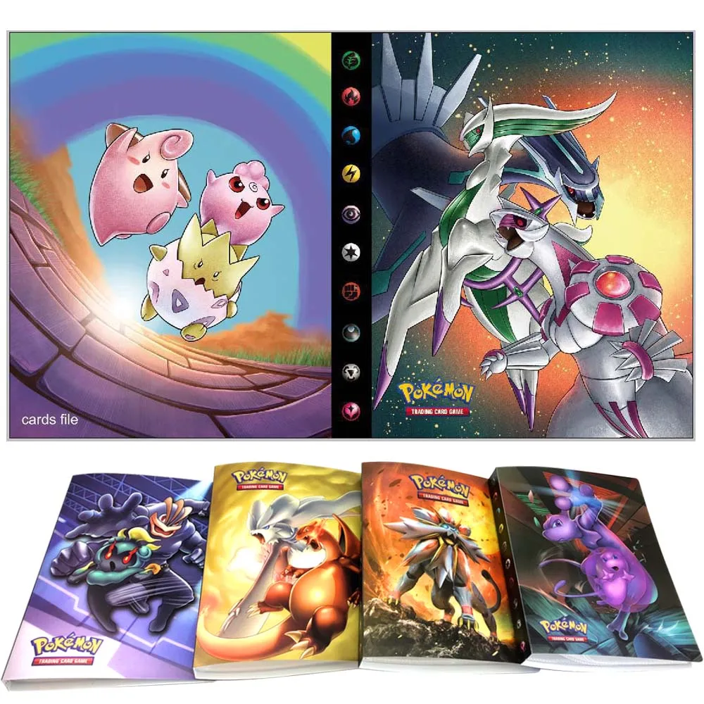 240Pcs Holder Album Toys Collections pokemones Cards Album Book Top Loaded List Toys Gift for Children