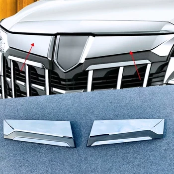 

For Toyota Alphard AH30 2019 2020 ABS Chrome Front Grille Accent Cover Up Mesh Trim Molding Styling Bezel Garnish