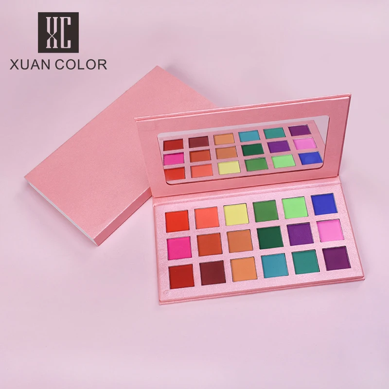 Beauty Glazed Makeup Pink Case 18 Colors Eyeshadow Eye Make Up Waterproof Matte Colorful Ladies Eye Shadow Palette