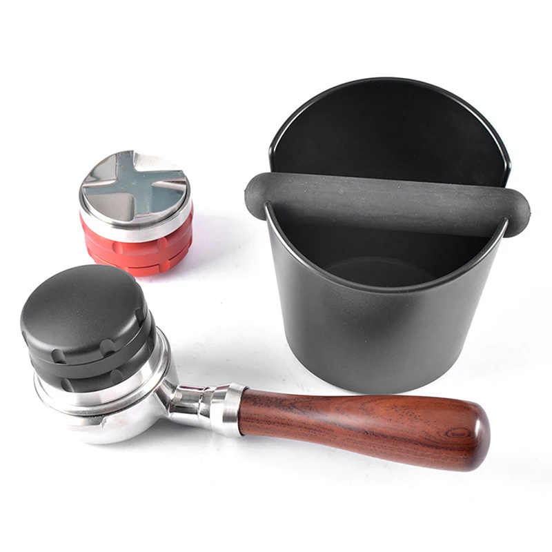

53/58mm Mini Adjustable Espresso Powder Hammer Convex Distributor Coffee Tamper Coffee Beans Grinder Tool 1